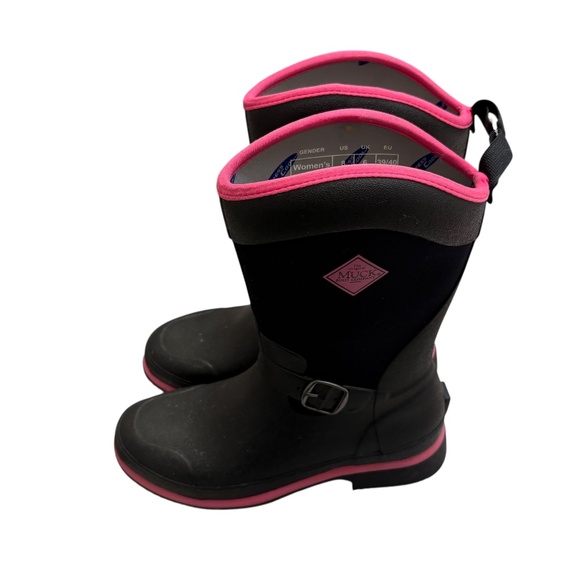 Muck Boots Shoes - The original muck boot company pink & black reign equestrian boots 8 new